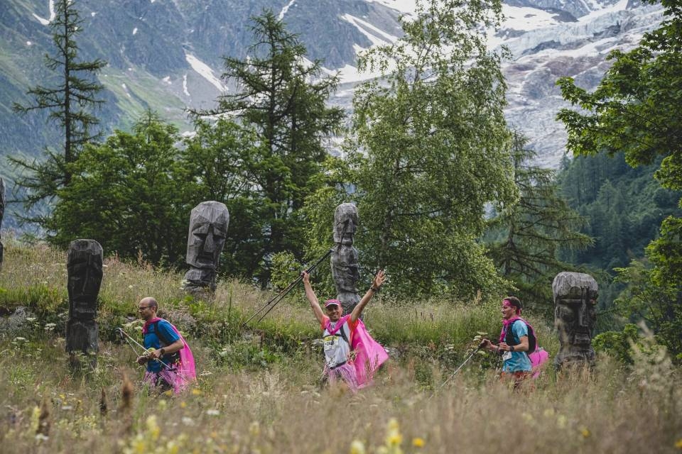 Na trasie maratonu du Mont Blanc.