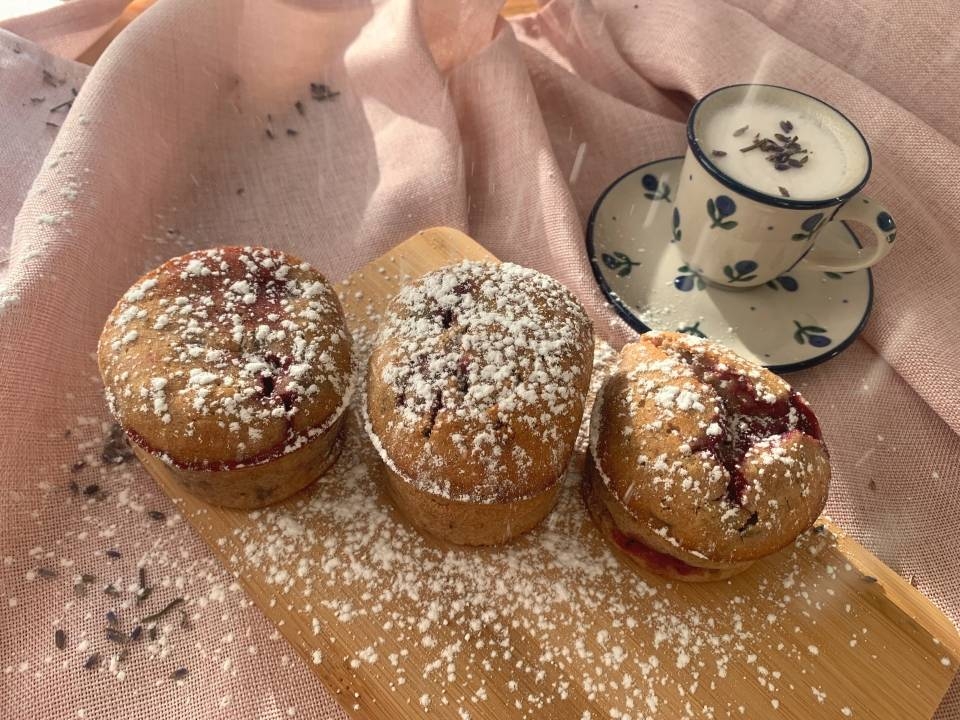 Przepis na muffinki lawendowe - ciastka z lawendą.